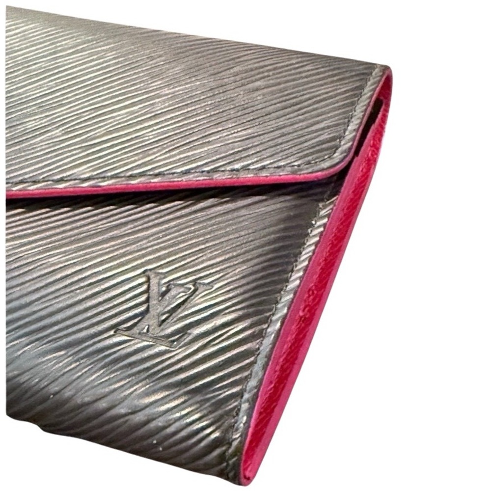 Louis Vuitton Portefeuille Sarah Epi Black Pink Long Wallet - Picture 8 of 9